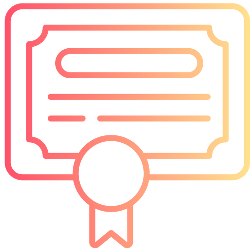 Certificate free icon