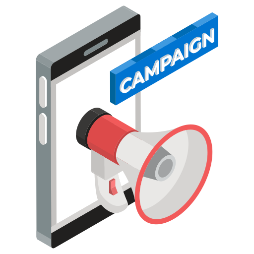 campaña icono gratis