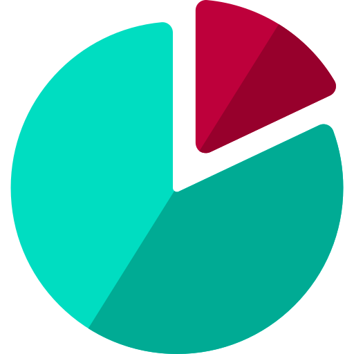 Gráfico circular icono gratis