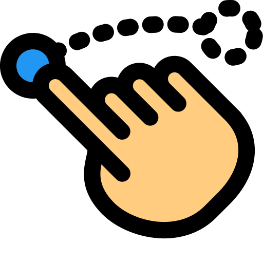 Gesture free icon