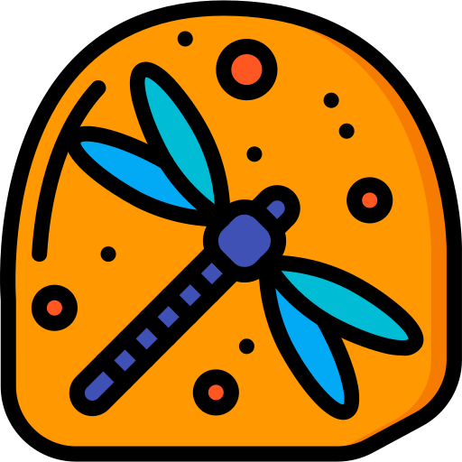 Insecto atrapado en ámbar icono gratis