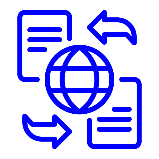 el intercambio de datos icono gratis