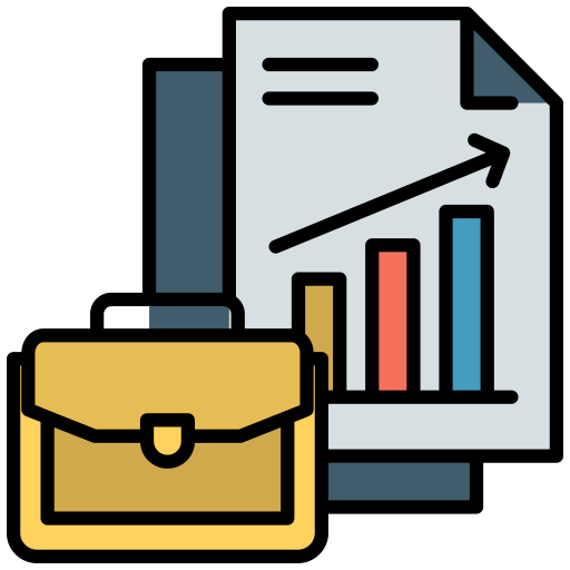 reporte de negocios icono gratis