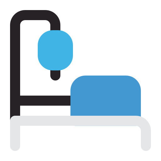 cama de hospital icono gratis