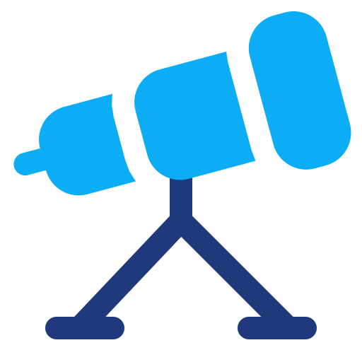 telescopio icono gratis