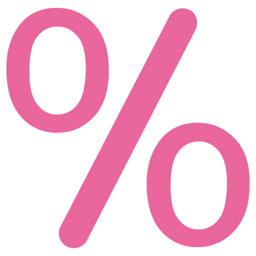 percentagem grátis ícone