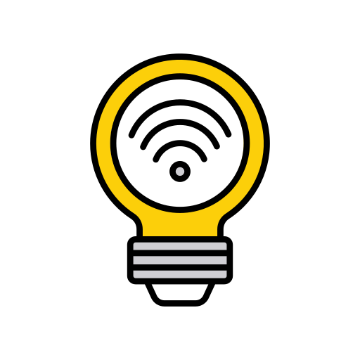 Smart bulb free icon
