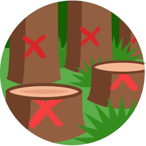 Deforestation free icon