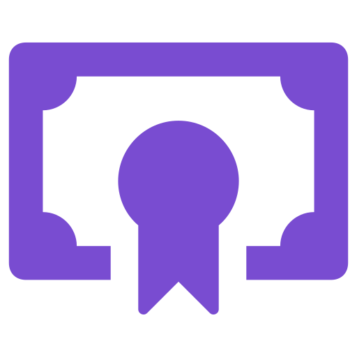 certificado icono gratis