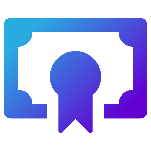 certificado icono gratis