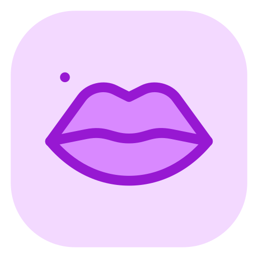 belleza de labios icono gratis