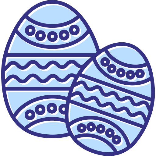 huevos de pascua icono gratis