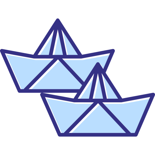 barco de papel icono gratis