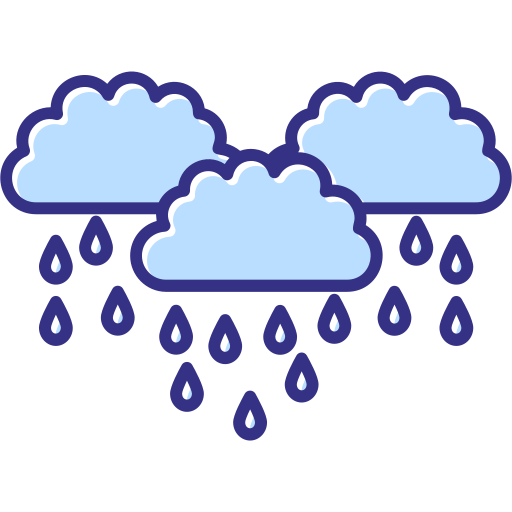 lluvioso icono gratis
