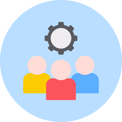 travail en équipe Icône gratuit