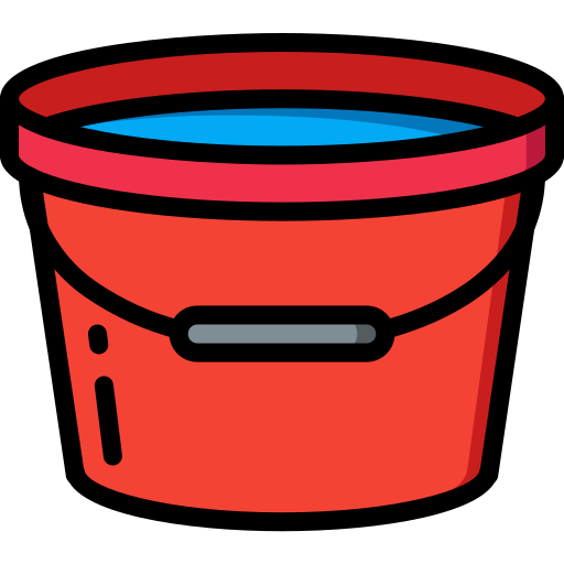 Plastic bucket icon cartoon vector. Pail container 15120621 Vector