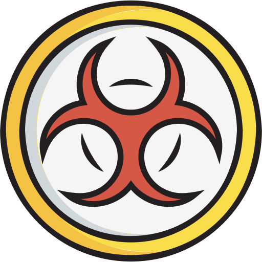 riesgo biológico icono gratis