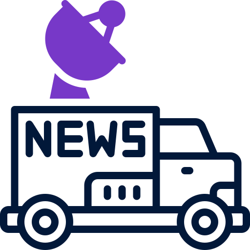 coche de noticias icono gratis