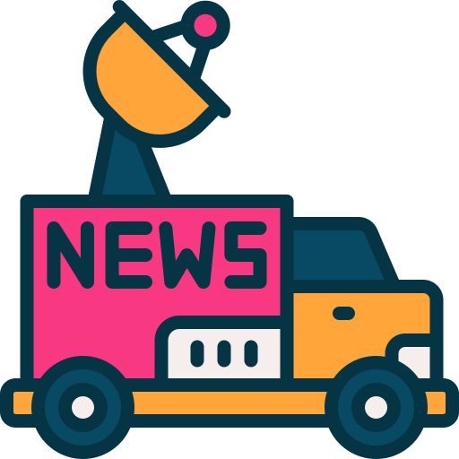 coche de noticias icono gratis