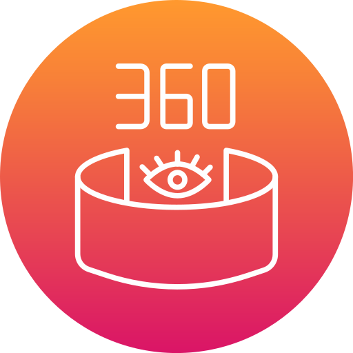 vista 360 icono gratis