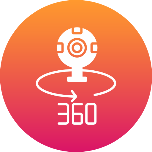 cámara 360 icono gratis