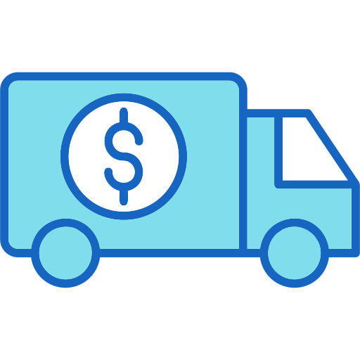 camión de reparto icono gratis