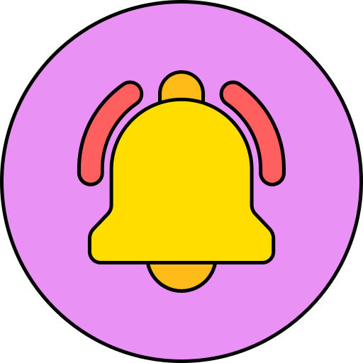 cloche de notification Icône gratuit