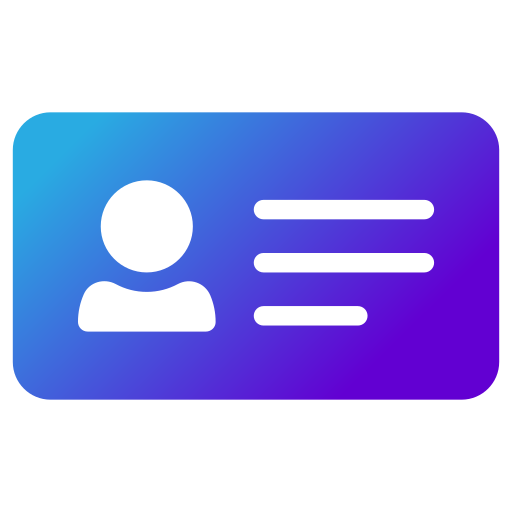 nombre de tarjeta icono gratis