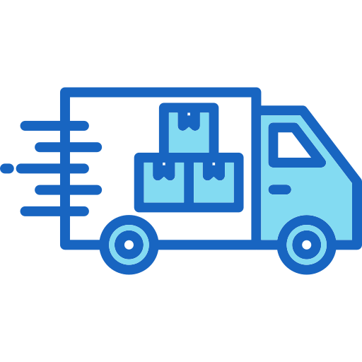 camión de reparto icono gratis