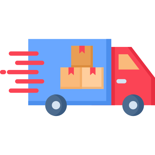 camión de reparto icono gratis