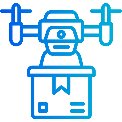 dron de reparto icono gratis