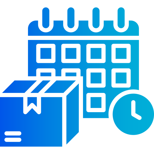 calendario de entregas icono gratis