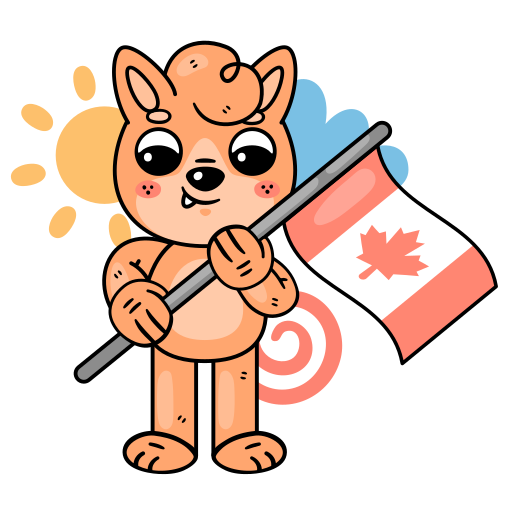 dia de canada gratis sticker