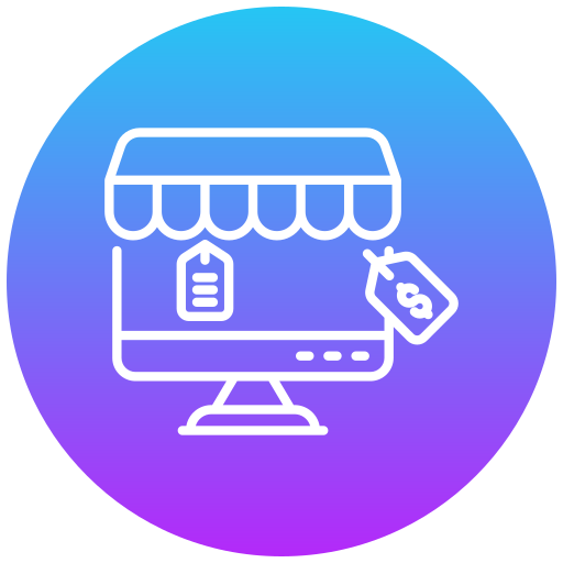venta en línea icono gratis
