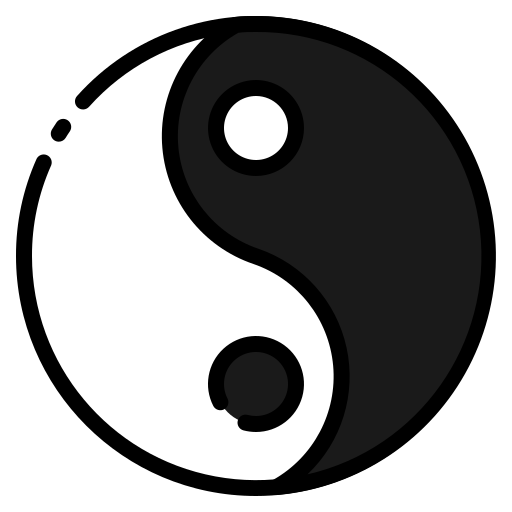 yin yang icono gratis