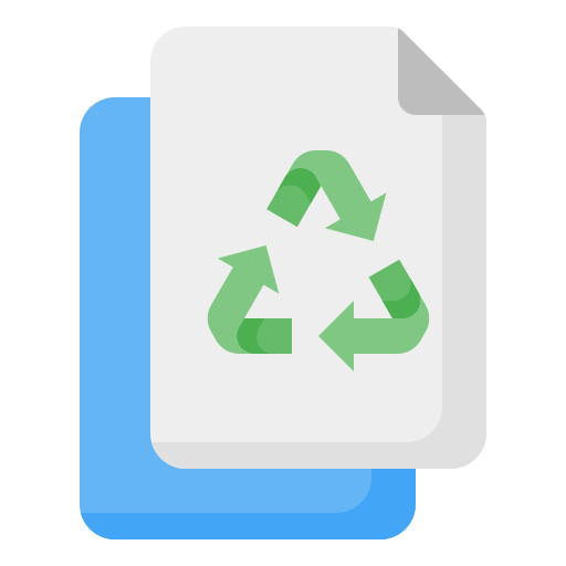 reciclaje de papel icono gratis