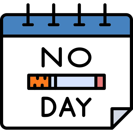 dia sin tabaco icono gratis