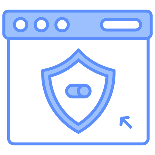 seguridad del navegador icono gratis