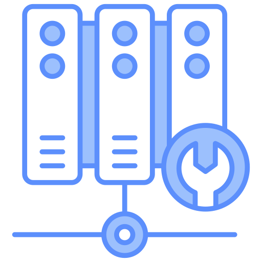 gestión del servidor de datos icono gratis
