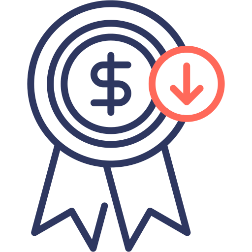 precio bajo icono gratis