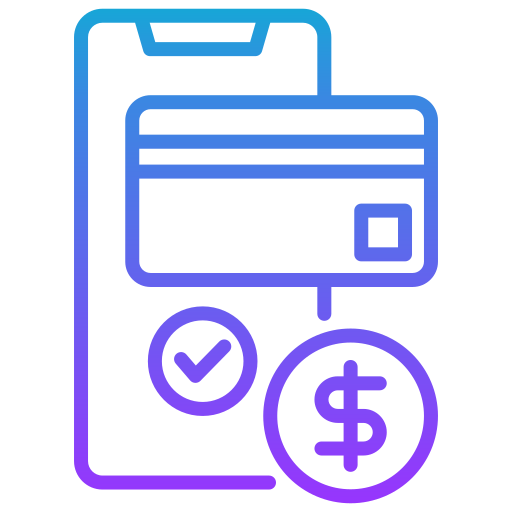 pago en línea icono gratis