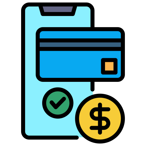 pago en línea icono gratis