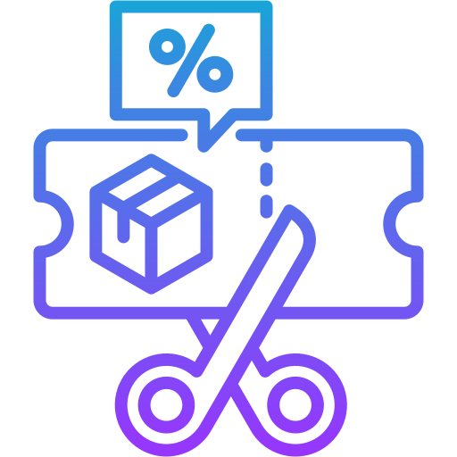 cupón de descuento icono gratis