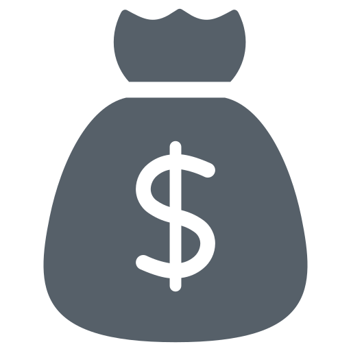 bolsa de dinero icono gratis