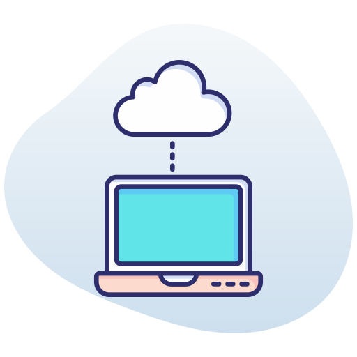 Laptop cloud free icon Laptop cloud free icon