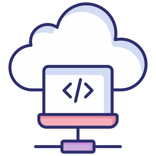codificación en la nube icono gratis