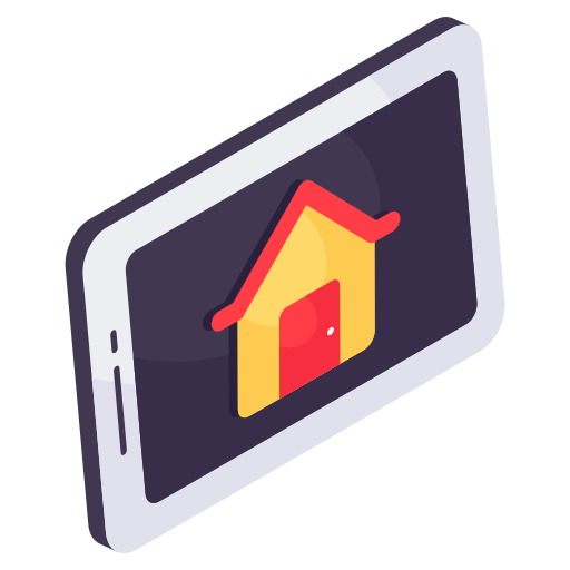 bienes raíces móviles icono gratis