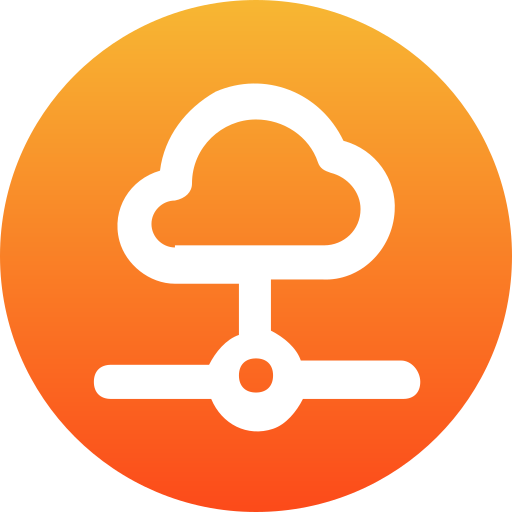 datos en la nube icono gratis