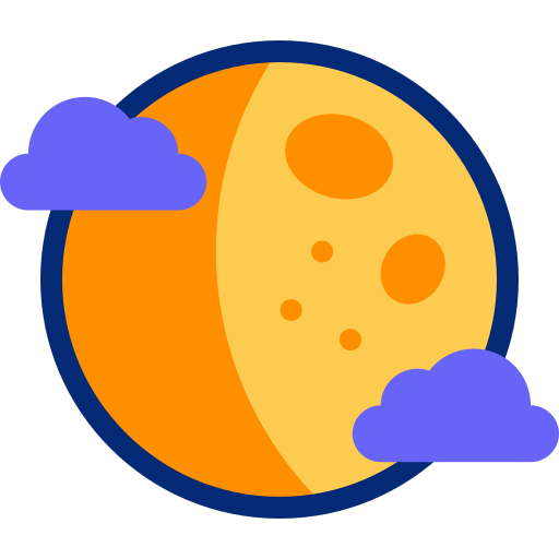 luna llena icono gratis