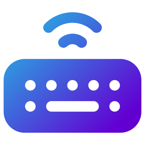 teclado inalámbrico icono gratis
